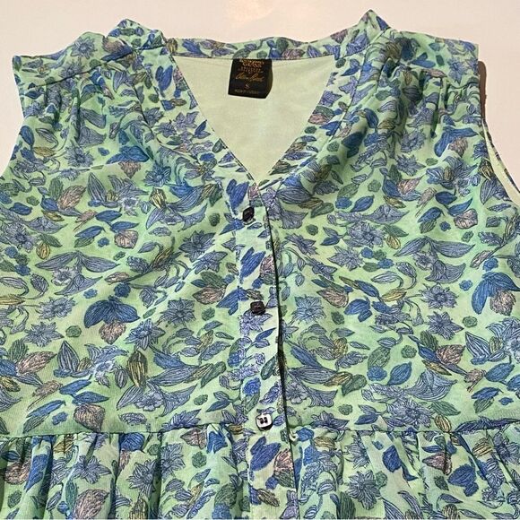 Disney's Alice Through The Looking Glass Button Front Floral Maxi Dress Size S - Picture 10 of 16